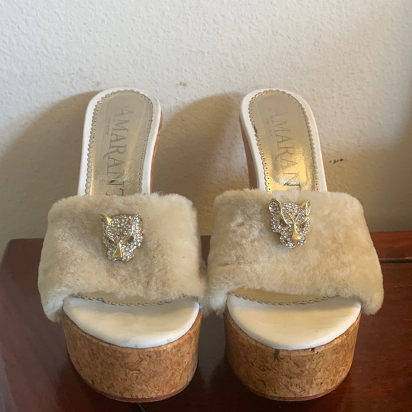Amaranti Wedge Sandals Sz 41 - Picture 1 of 6